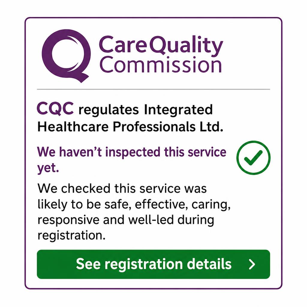 CQC regulates Integrated Healthcare Professionals Ltd
